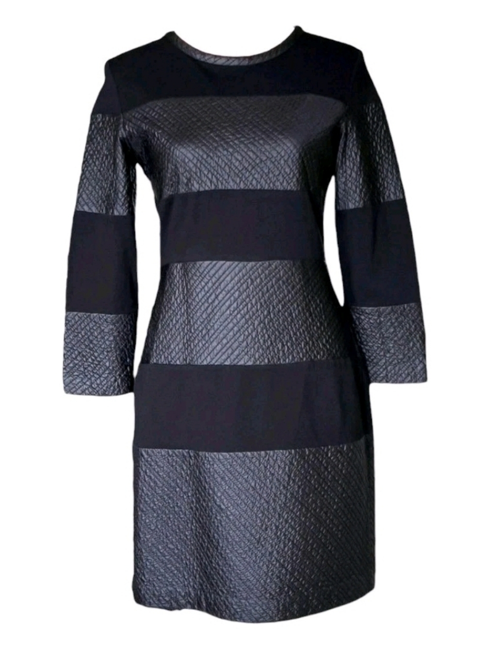 THEORY Goshen Pryor Black Stripe Mini Dress Women's Size S
